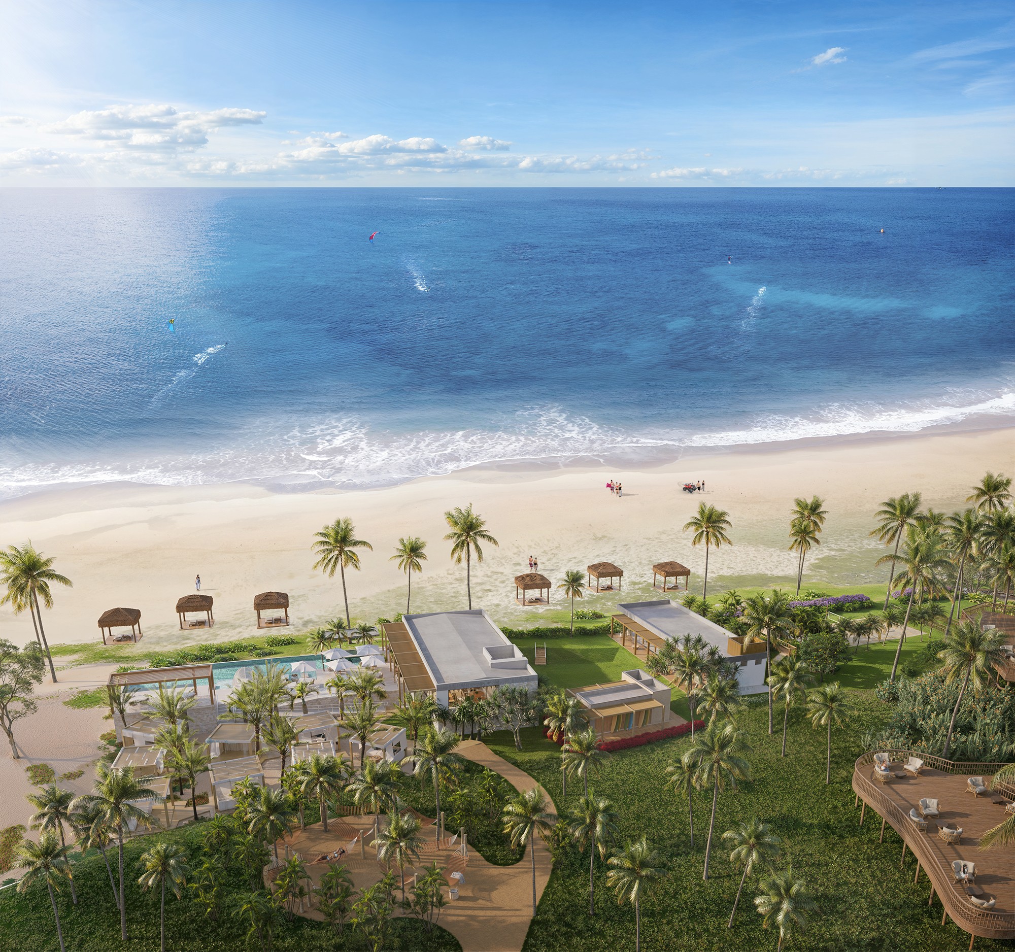 Vista do Dune e da praia